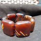109 gr 7 Square Beads Bangle Indonesian Amber for Healing A7G31