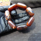 109 gr 7 Square Beads Bangle Indonesian Amber for Healing A7G31