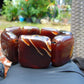 109 gr 7 Square Beads Bangle Indonesian Amber for Healing A7G31