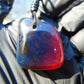 19 gr Pendant 38x33x21 mm Indonesian Blue Amber for Healing PDY59