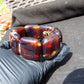 109 gr 7 Square Beads Bangle Indonesian Amber for Healing A7G27