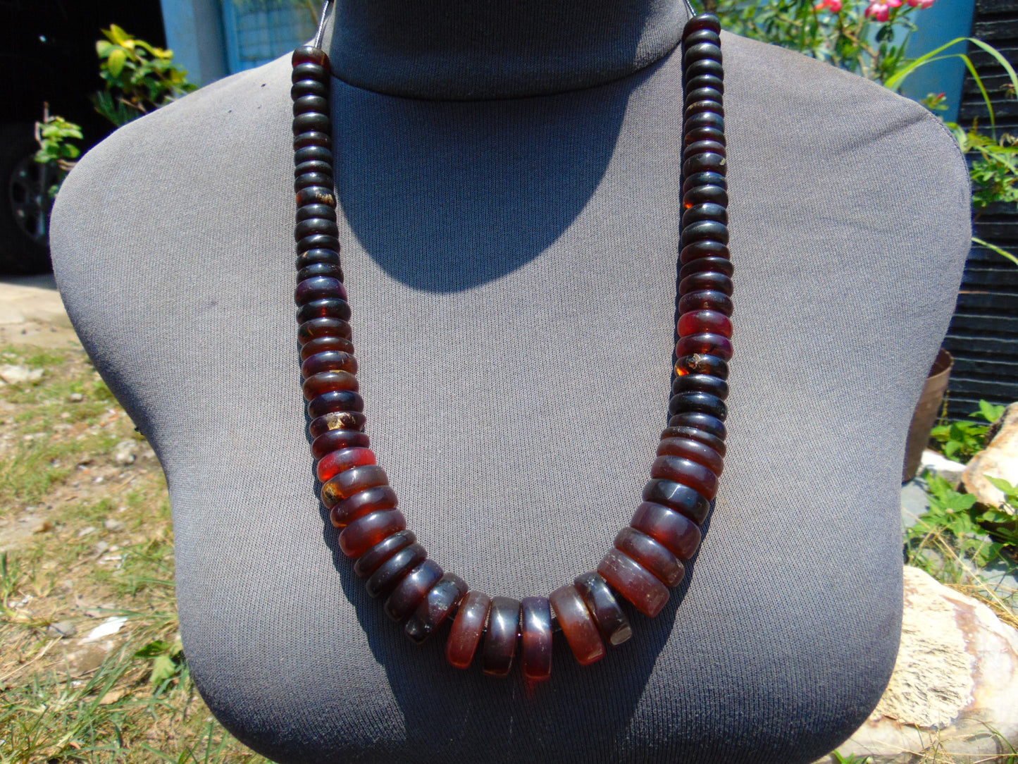 70 gram Small Beads Combination Necklace Indonesian Amber for Healing NE17