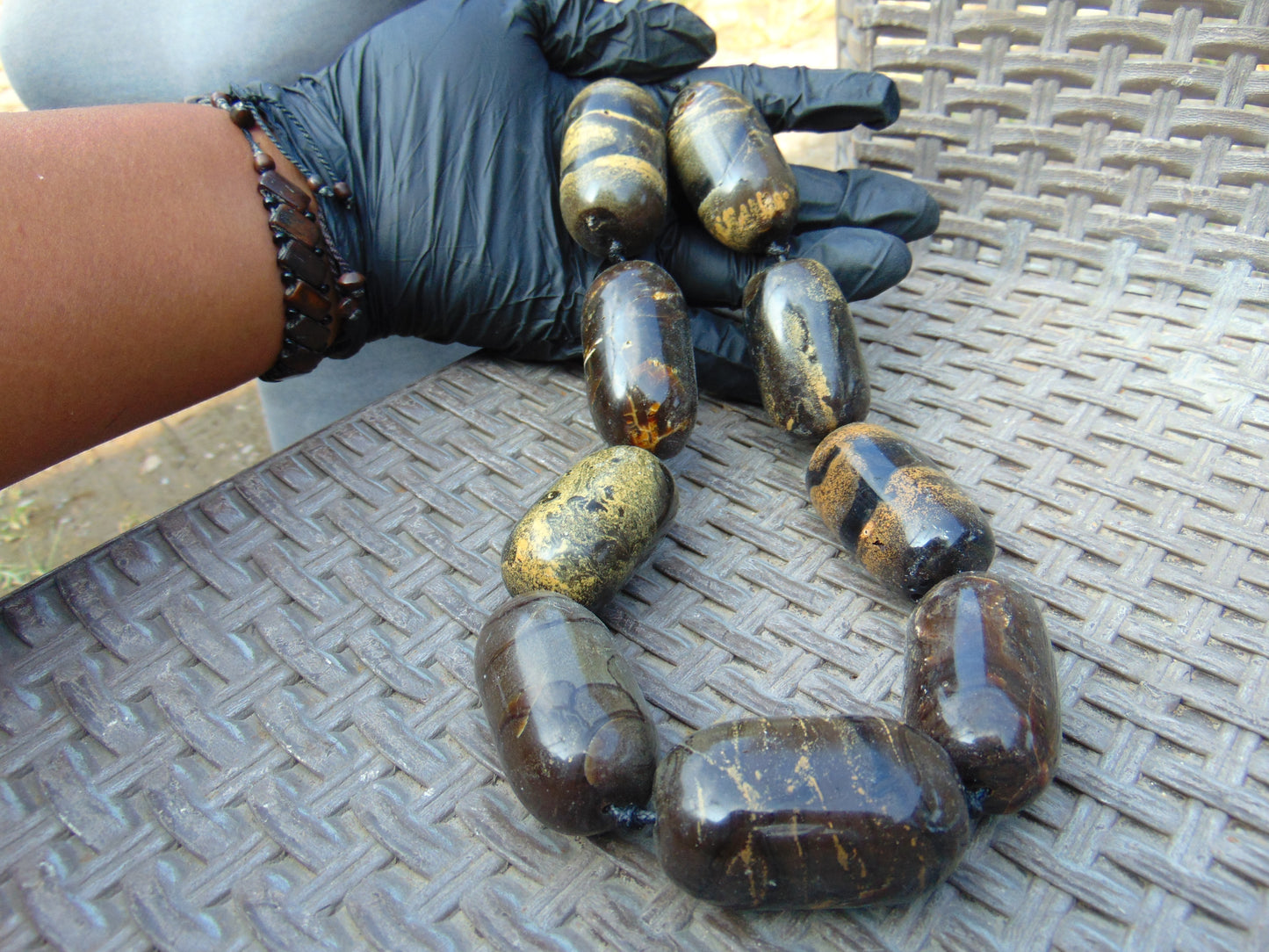 216 gr Necklace Indonesian Aromatic Amber for Healing 26NN11