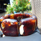 109 gr 7 Square Beads Bangle Indonesian Amber for Healing A7G27