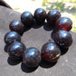 97 gram 10 Beads Mala Bracelet Indonesian Cherry Amber 25 mm for Healing FRB39