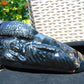 603 gr Sleep Buddha under bodhi tree 220x100x50 mm Indonesia Black Amber AJ82