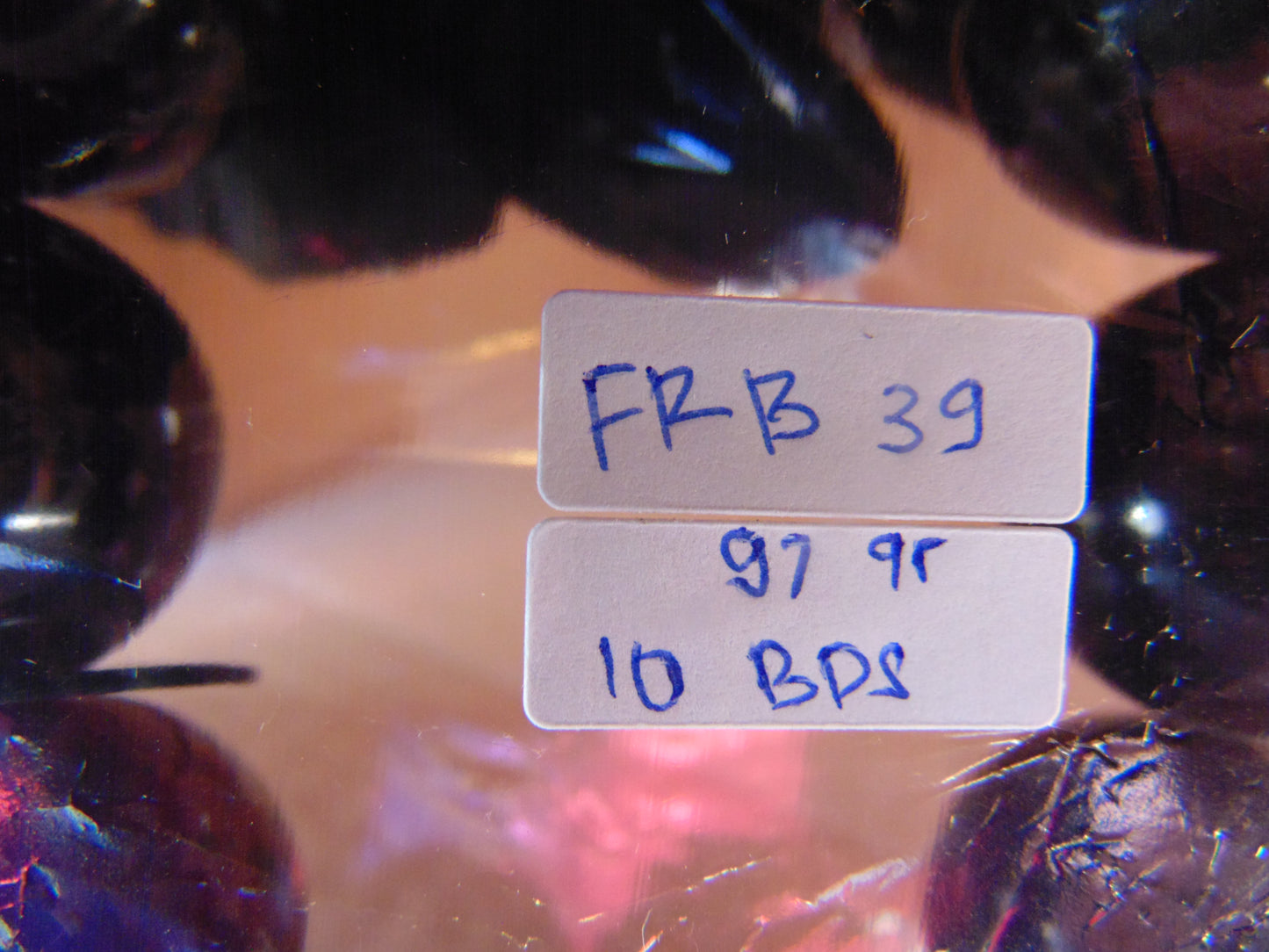 97 gram 10 Beads Mala Bracelet Indonesian Cherry Amber 25 mm for Healing FRB39