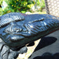 603 gr Sleep Buddha under bodhi tree 220x100x50 mm Indonesia Black Amber AJ82