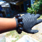 91 gram 10 Beads Mala Bracelet Indonesian Cherry Red Amber 25 mm for Healing FRB43