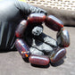 111 gr 7 Square Beads Bangle Indonesian Amber for Healing A7G32