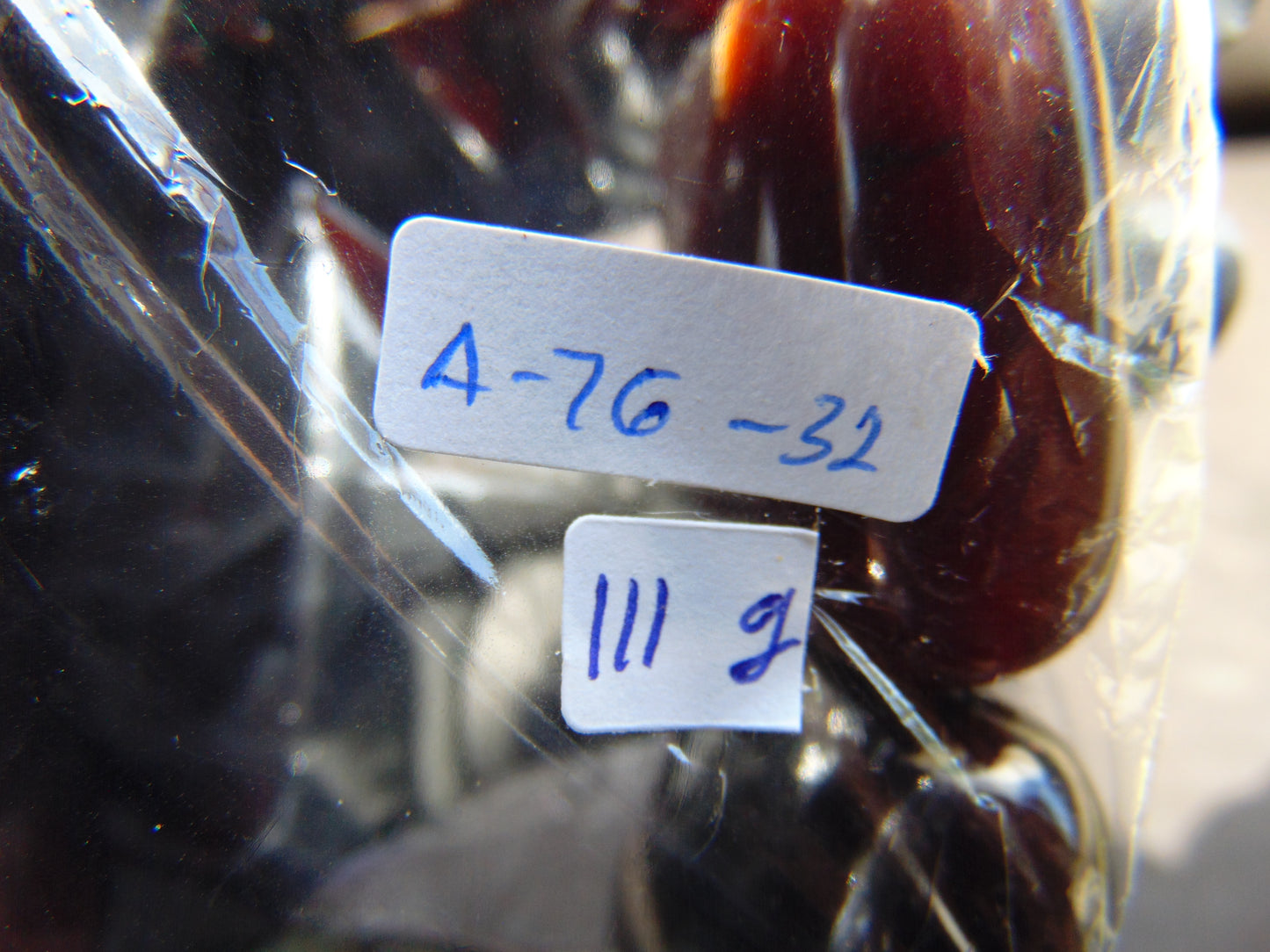 111 gr 7 Square Beads Bangle Indonesian Amber for Healing A7G32