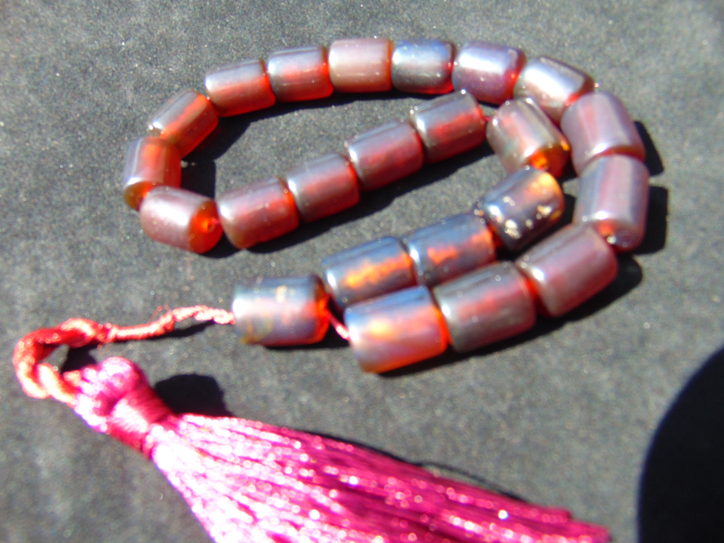 99 gr Komboloi Rosary 22+1 Beads 16x20 mm Indonesian Amber for Healing 26COAR14