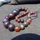 58 gram Small Beads Combination Necklace Indonesian Cherry Red Amber for Healing NE10