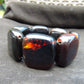 94 gr 7 Square Beads Bangle Indonesian Amber for Healing A7G47