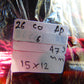 47 gr Komboloi Rosary 22+1 Beads 16x20 mm Indonesian red white Blue Amber for Healing 26COAR6