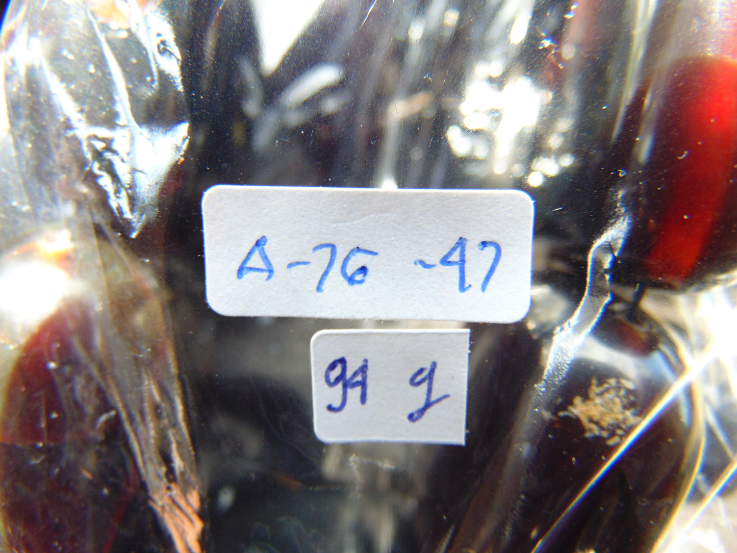 94 gr 7 Square Beads Bangle Indonesian Amber for Healing A7G47