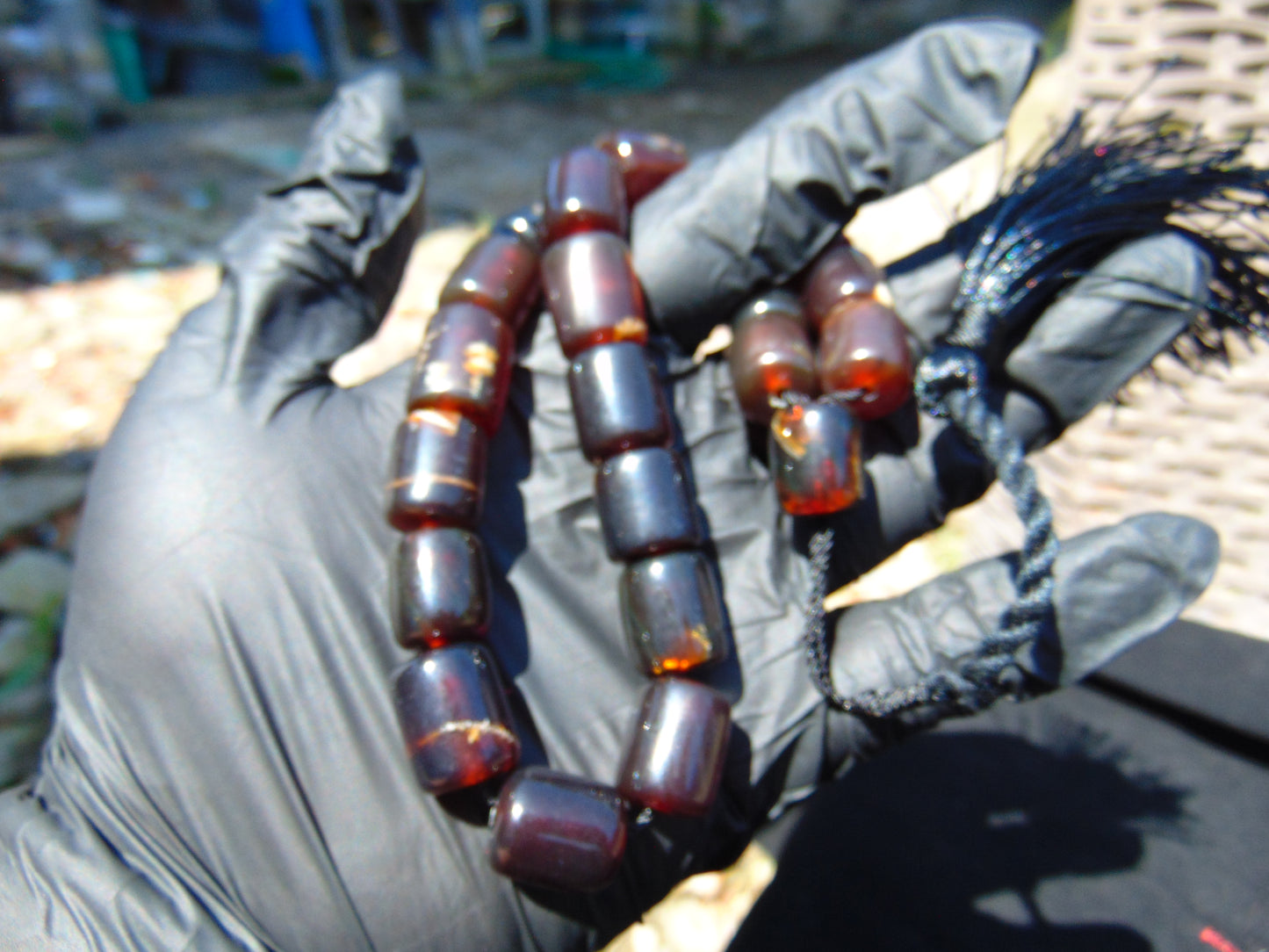 44 gr Komboloi Rosary 22+1 Beads Indonesian Amber for Healing 26COAR21