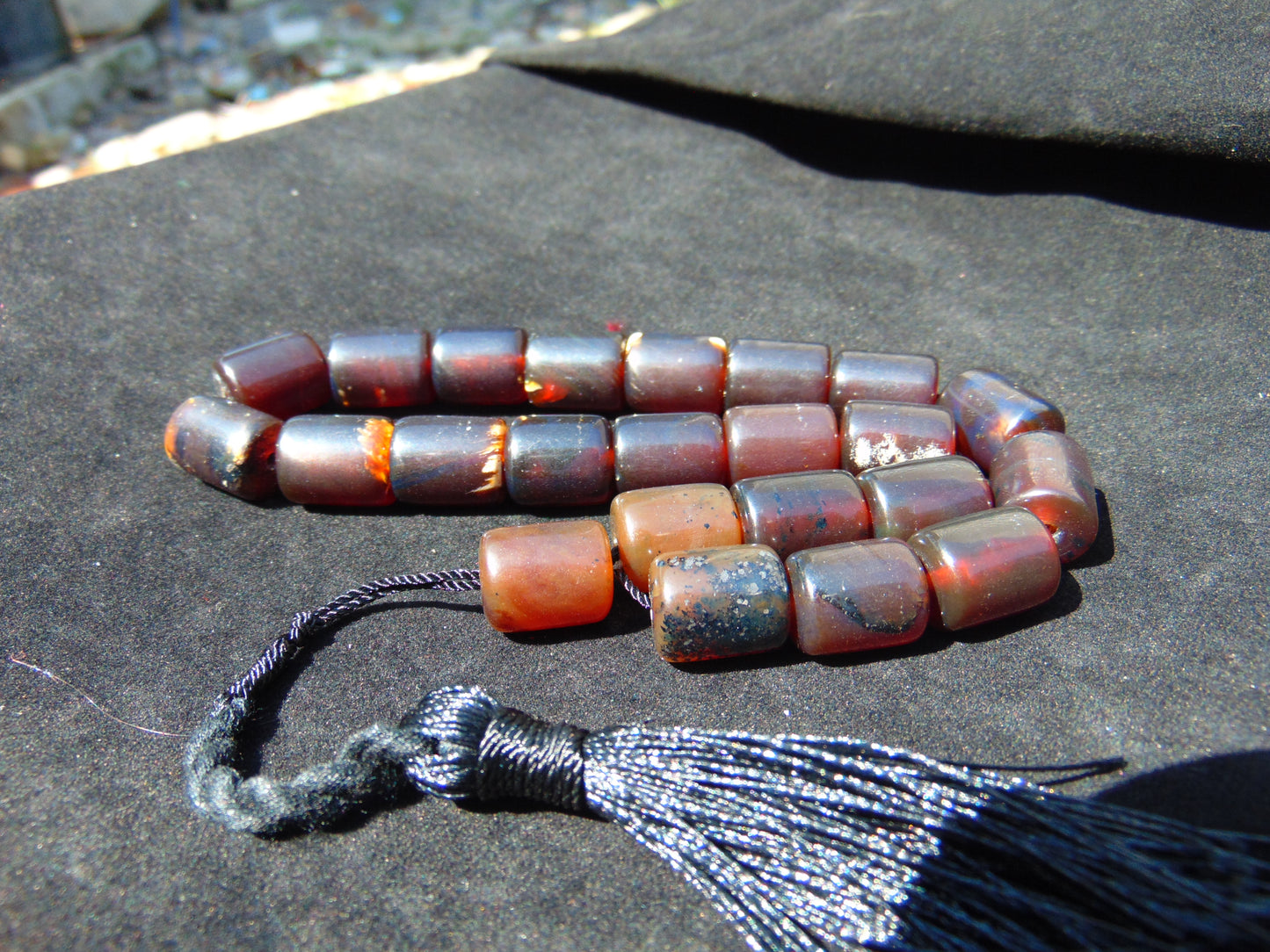 50 gr Komboloi Rosary 22+1 Beads Indonesian Amber for Healing 26COAR11
