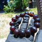 33 gram 14 Beads Mala Bracelet Indonesian Cherry Red Amber 16 mm for Healing B15M9