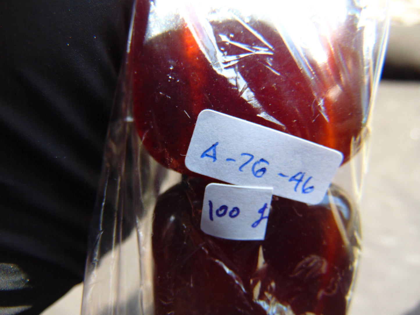 100 gr 7 Square Beads Bangle Indonesian Amber for Healing A7G46