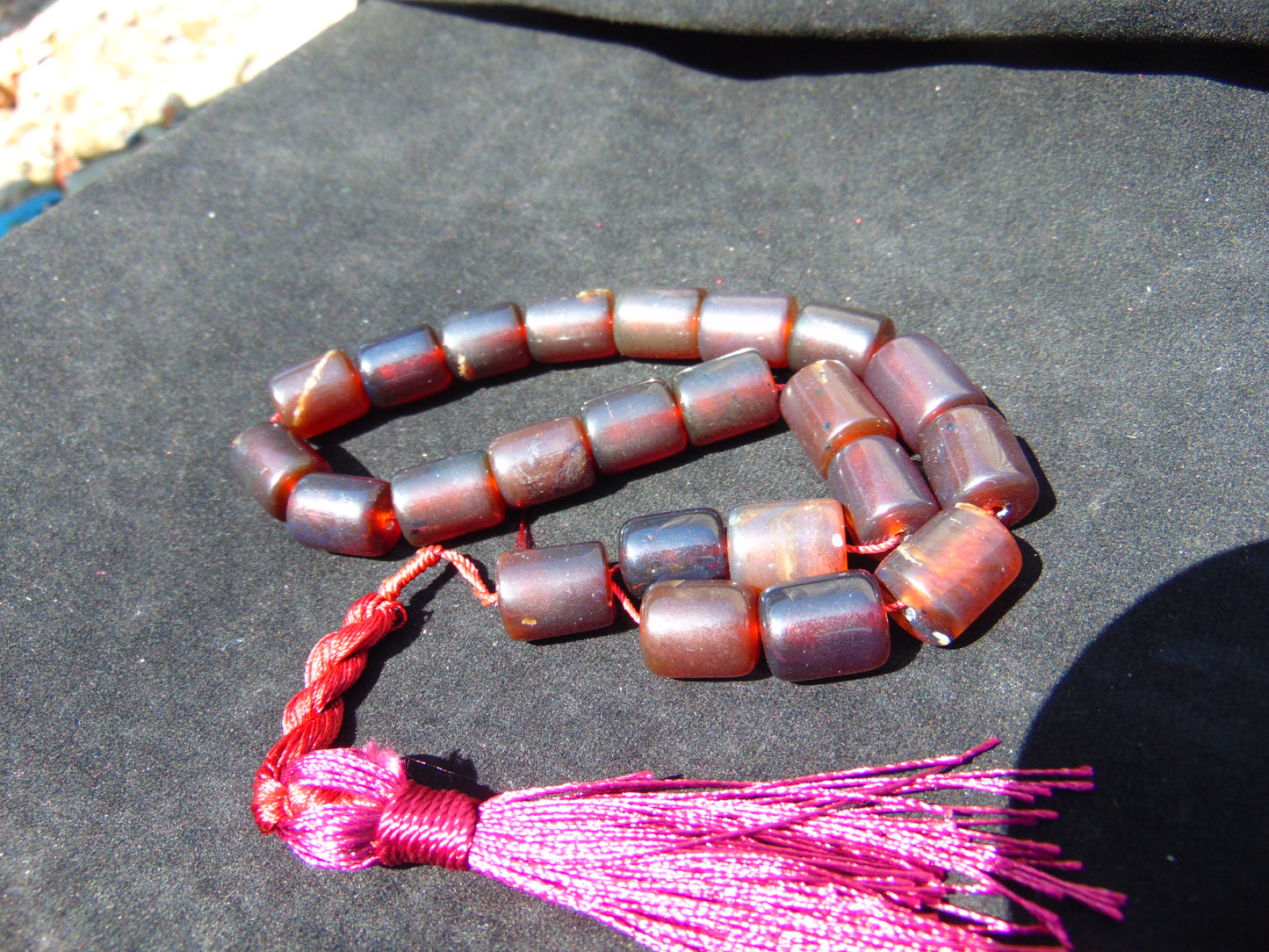 50 gr Komboloi Rosary 22+1 Beads Indonesian Amber for Healing 26COAR15