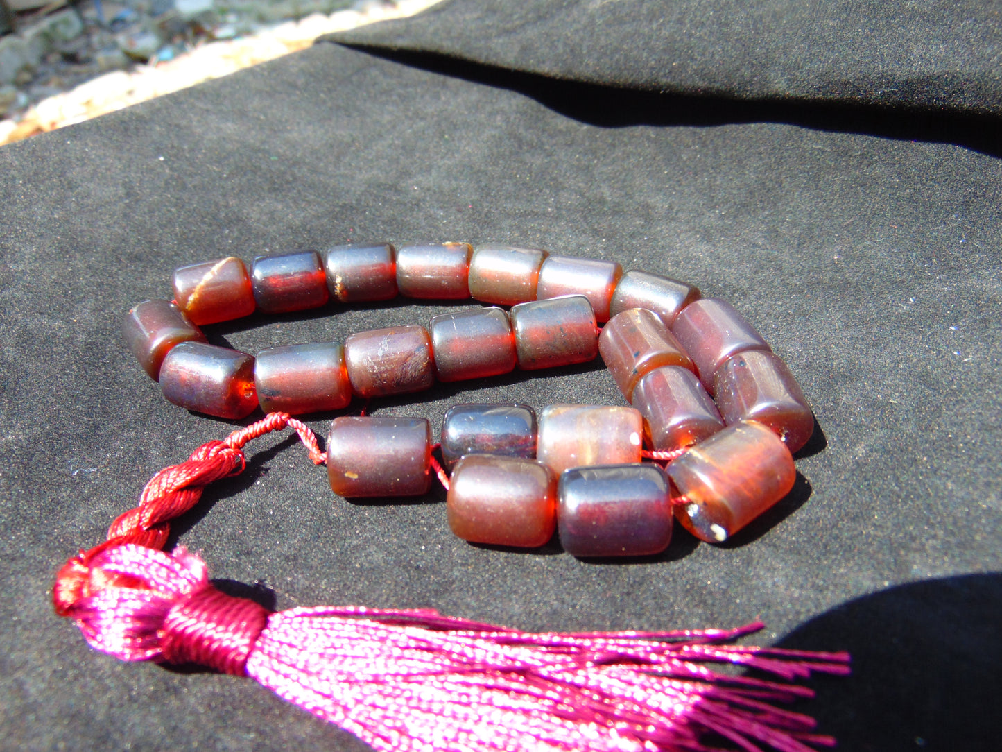 50 gr Komboloi Rosary 22+1 Beads Indonesian Amber for Healing 26COAR15