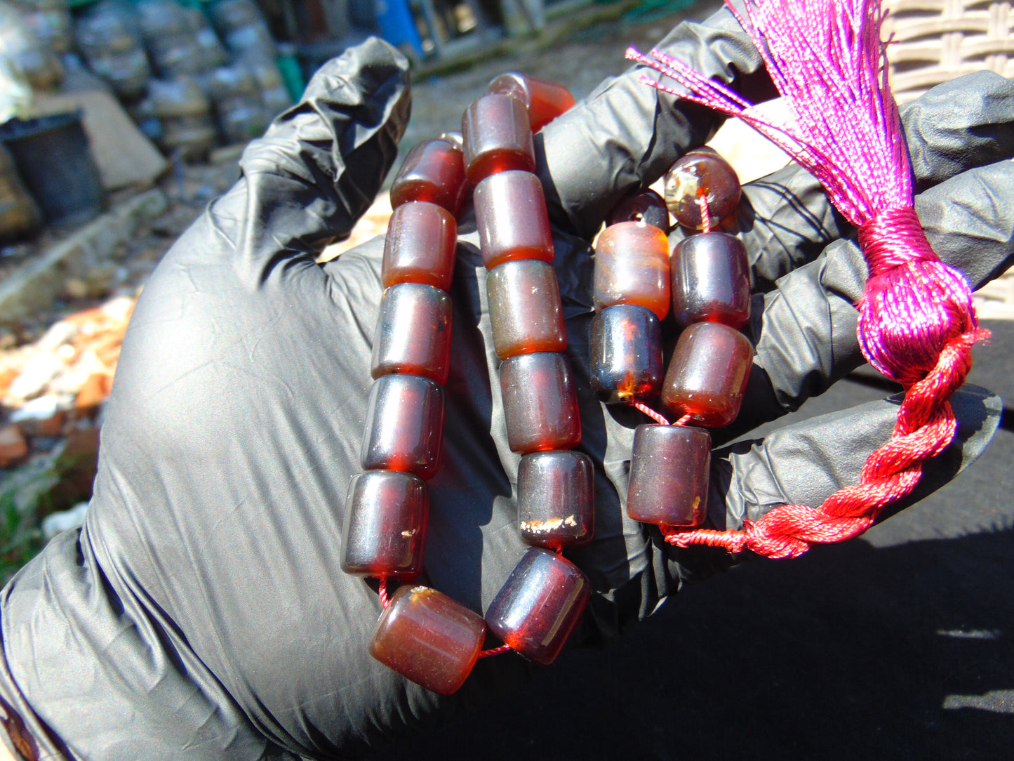 50 gr Komboloi Rosary 22+1 Beads Indonesian Amber for Healing 26COAR15