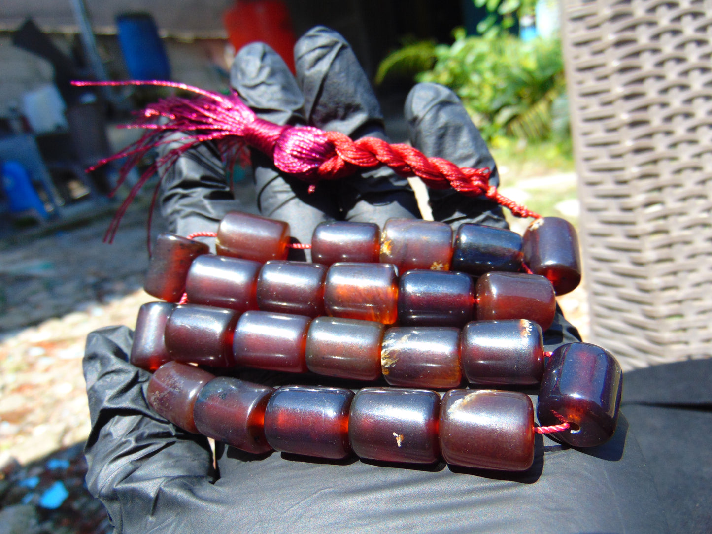 50 gr Komboloi Rosary 22+1 Beads Indonesian Amber for Healing 26COAR15