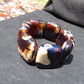 95 gr 7 Square Beads Bangle Indonesian Amber for Healing A7G36