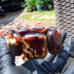 95 gr 7 Square Beads Bangle Indonesian Amber for Healing A7G36
