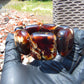 95 gr 7 Square Beads Bangle Indonesian Amber for Healing A7G36