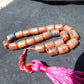 50 gr Komboloi Rosary 22+1 Beads 16x20 mm Indonesian red white Blue Amber for Healing 26COAR7