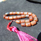 50 gr Komboloi Rosary 22+1 Beads 16x20 mm Indonesian red white Blue Amber for Healing 26COAR7