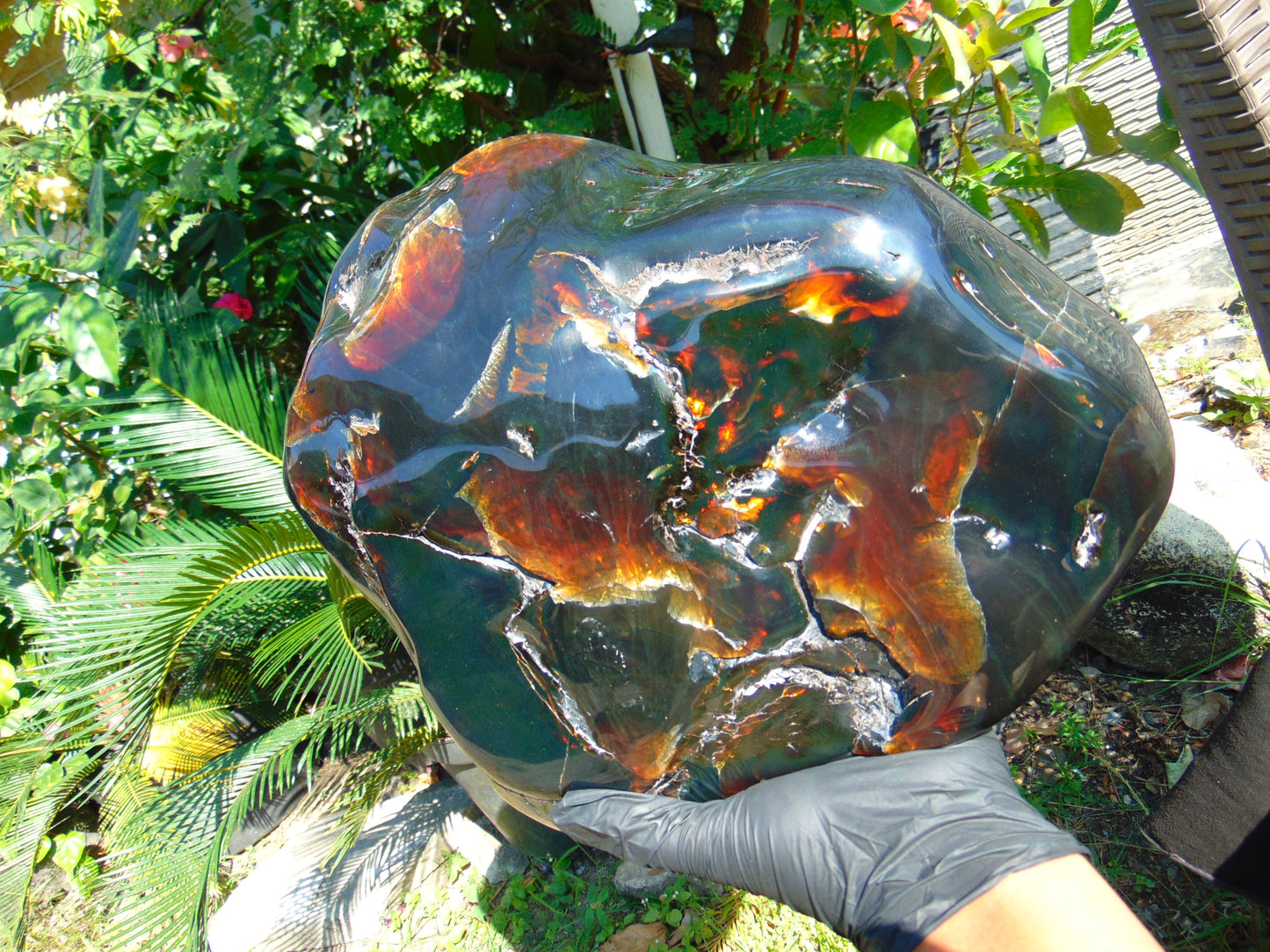 3901 Gr Full Polished Indonesian Green Amber for Healing ML56