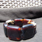 102 gr 7 Square Beads Bangle Indonesian Amber for Healing A7G22