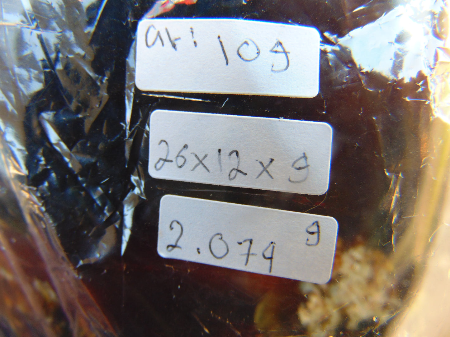 2074 Gr Full Polished Indonesian Purple Amber for Healing AR109
