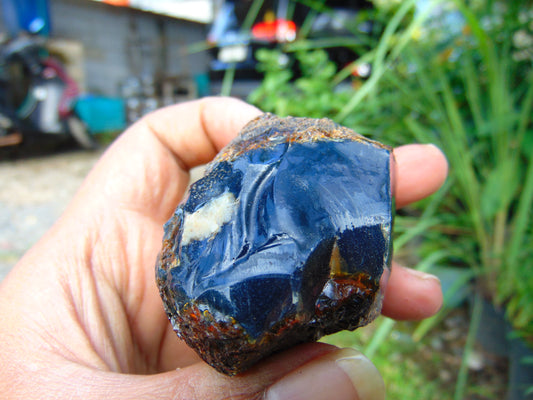 51 gram Rough Raw Indonesian Inclusion Blue Amber for Healing RB360