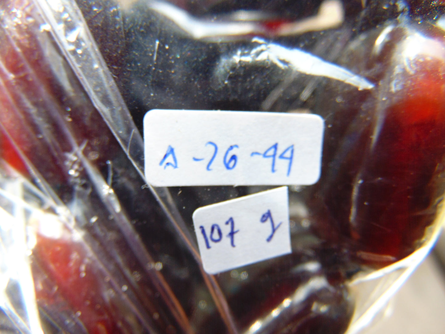 107 gr 7 Square Beads Bangle Indonesian Amber for Healing A7G44