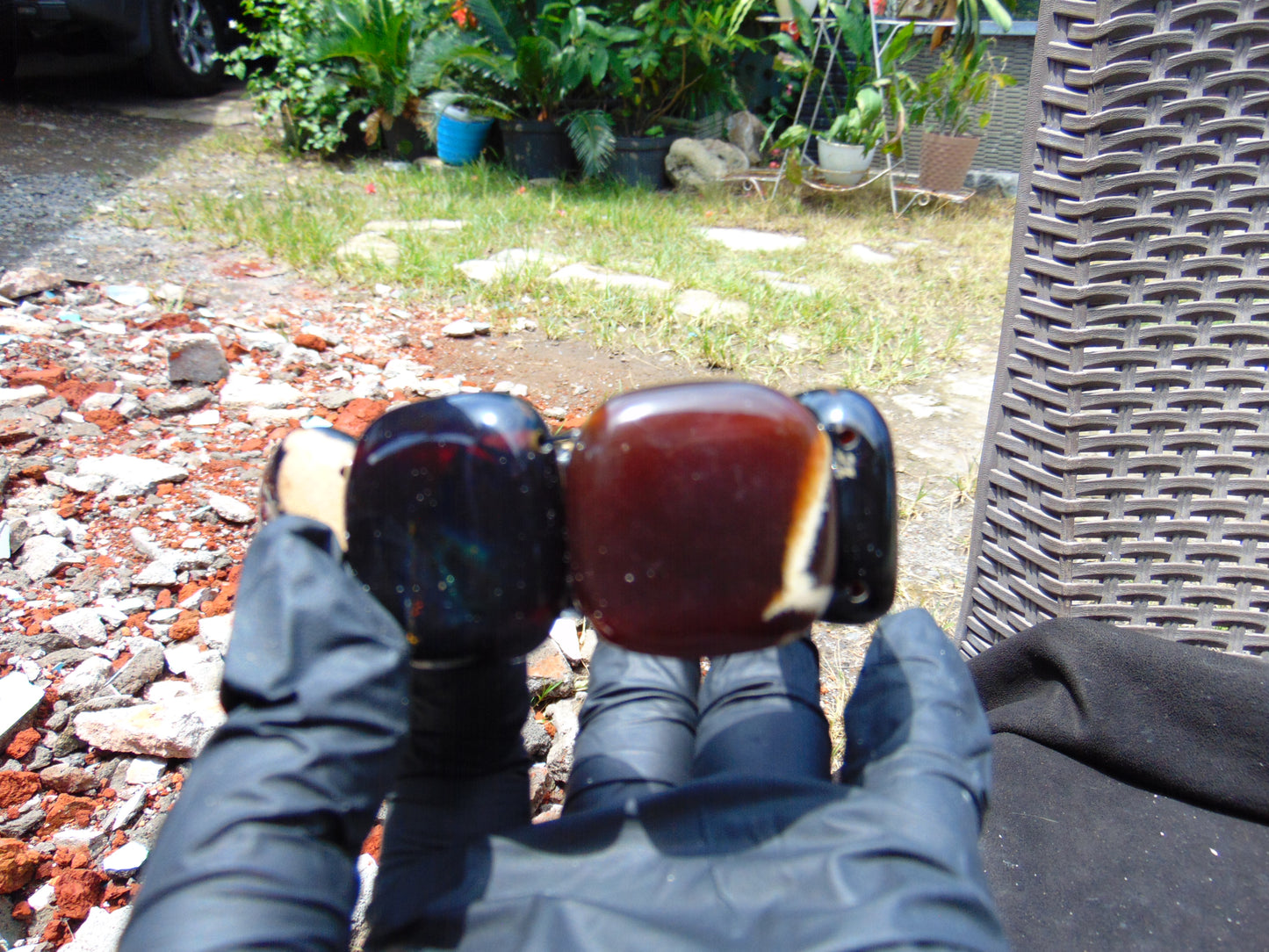 88 gr 7 Square Beads Bangle Indonesian Amber for Healing A7G39