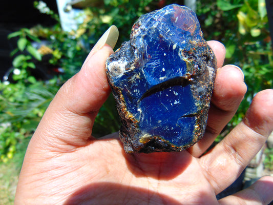 35 gram Rough Raw Indonesian Inclusion Blue Amber for Healing AGRB91