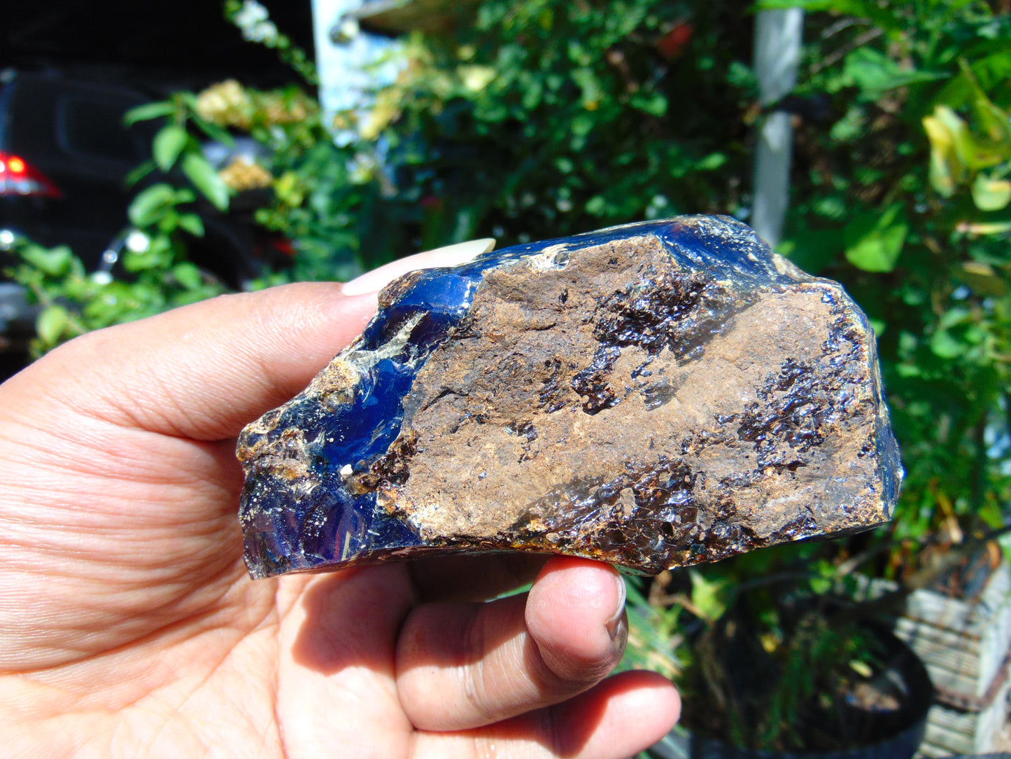 89 gram Rough Raw Indonesian Cystal Blue Amber for Healing AGRB83