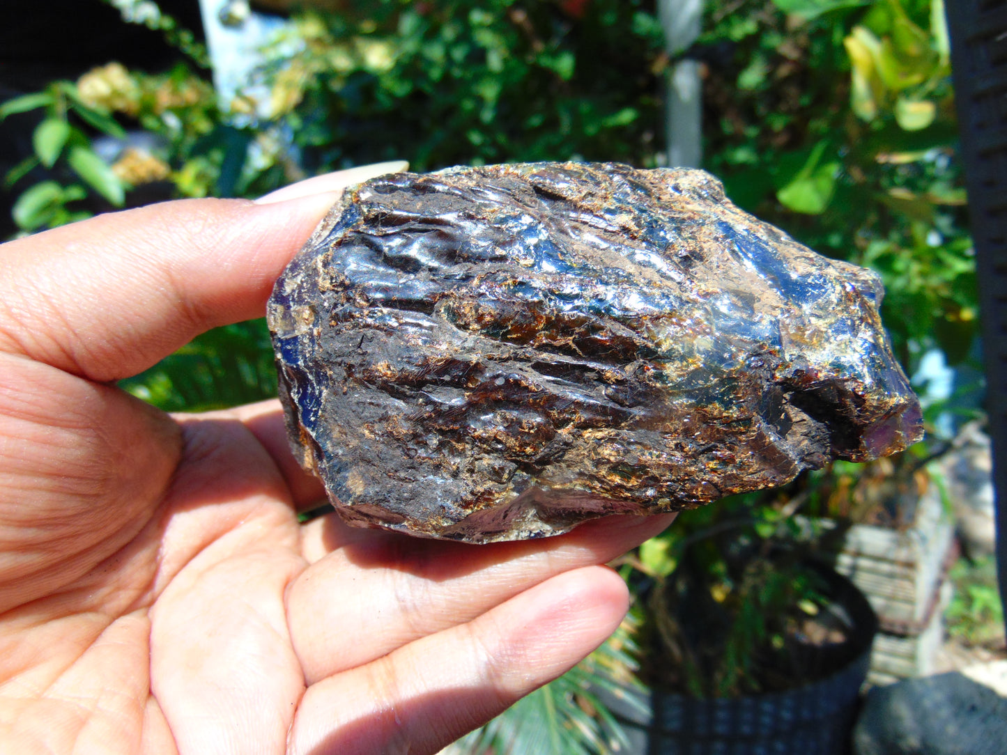89 gram Rough Raw Indonesian Cystal Blue Amber for Healing AGRB83