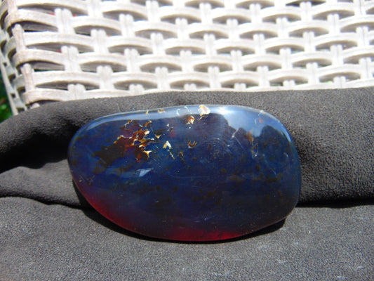 88 gr full polished 100x55x25 mm Indonesia Blue Amber for Healing ML99