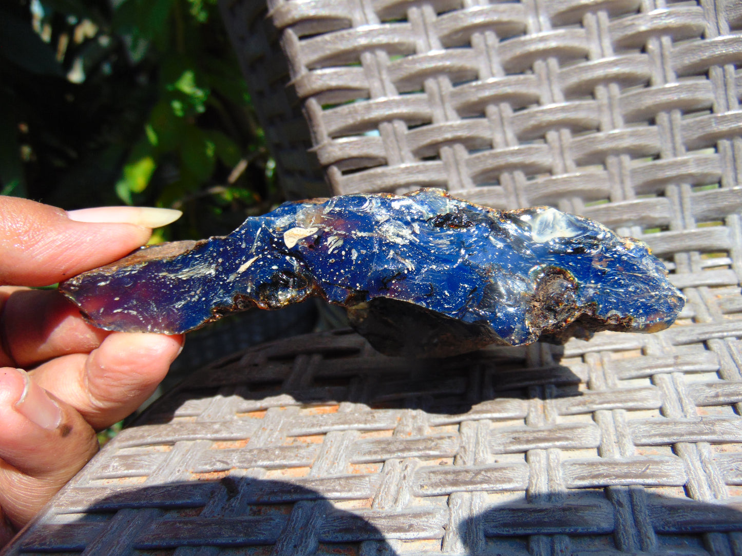 97 gram Rough Raw Indonesian Blue Amber for Healing AGRB81