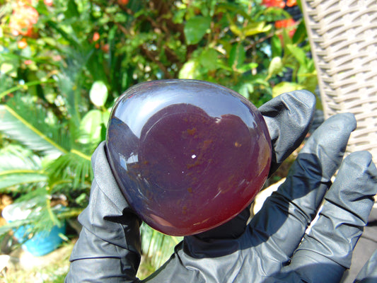 84 gr full polished 66x60x46 mm Indonesia Blue Amber for Healing 25ST11