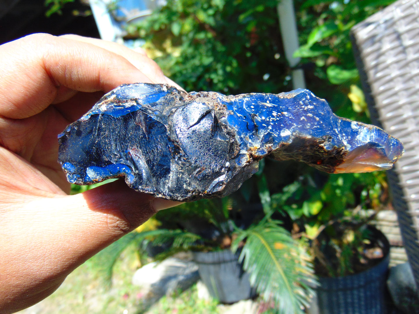 97 gram Rough Raw Indonesian Blue Amber for Healing AGRB81