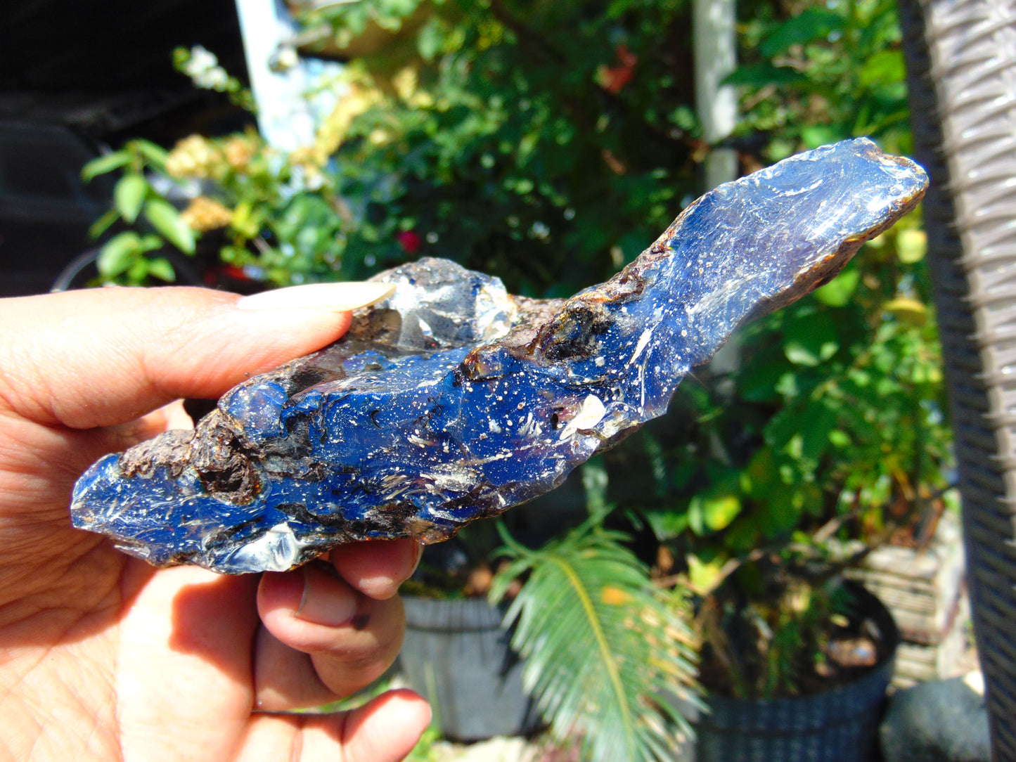 97 gram Rough Raw Indonesian Blue Amber for Healing AGRB81