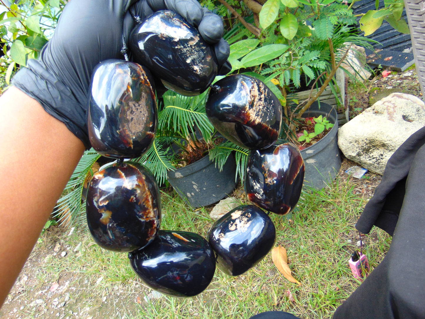 886 gr Big Necklace Indonesian Amber for Healing A7K85