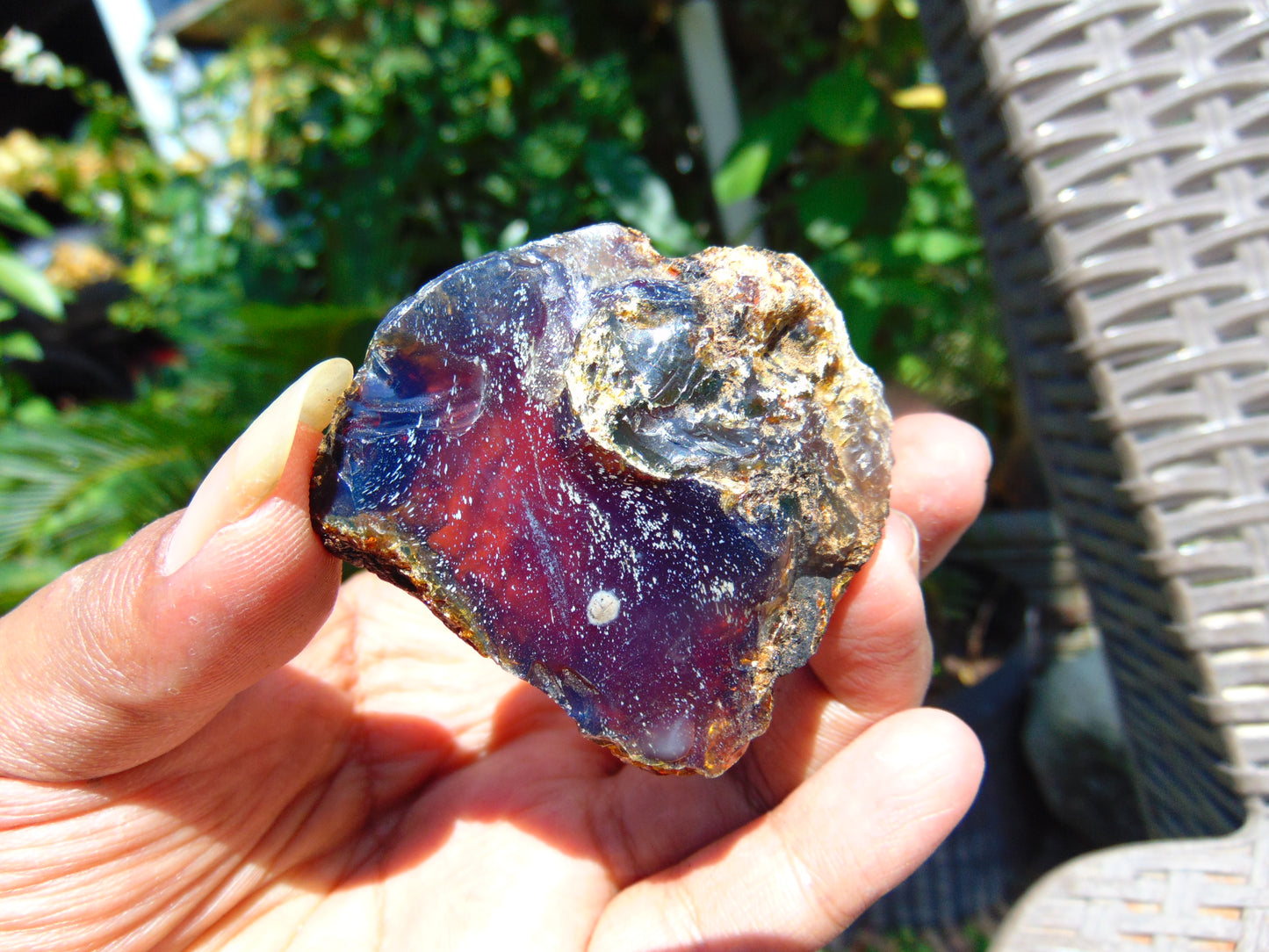 28 gram Rough Raw Indonesian Blue Amber for Healing AGRB75