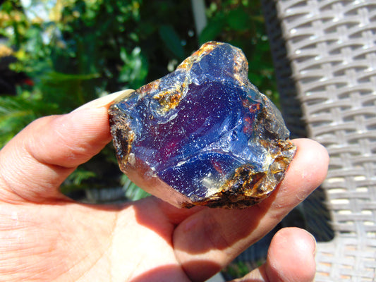 28 gram Rough Raw Indonesian Blue Amber for Healing AGRB75